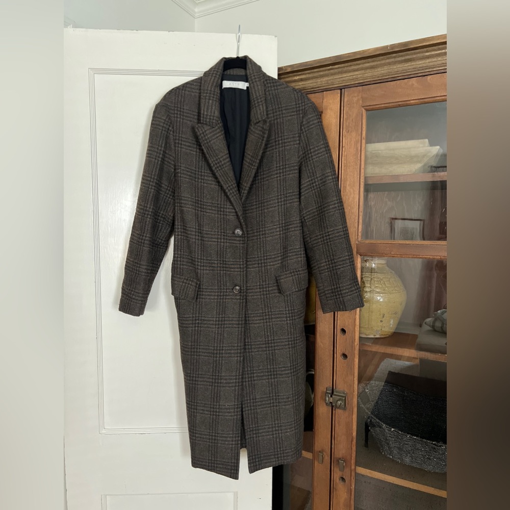 Gorgeous ASTR Oversized Plaid Trench Coat